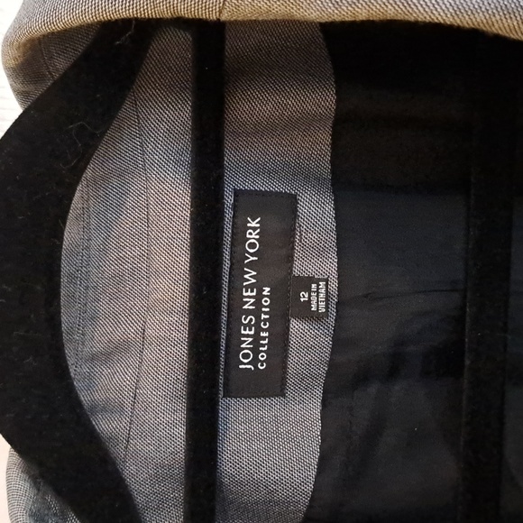 Jones New York Collection Women's Business Suit with skirt Gray Size 12 - Picture 5 of 12